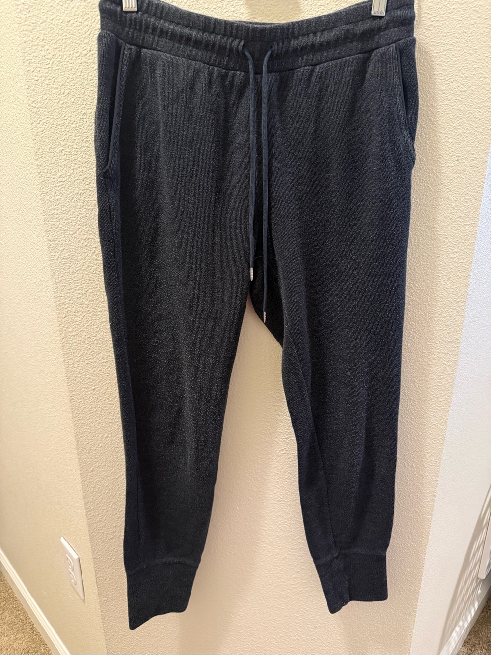 Wilfred Charcoal Gray Knit Track Joggers